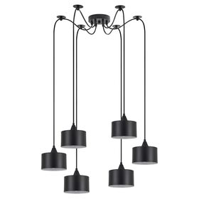 Se21-bl-b10-bl6-ms1 Adept Pendant Black Metal Shade+