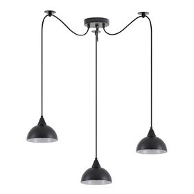 Se21-bl-b10-bl3-ms3 Adept Pendant Black Metal Shade +