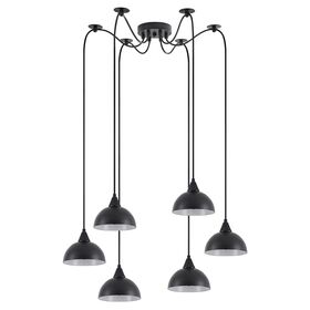 Se21-bl-b10-bl6-ms3 Adept Pendant Black Metal Shade+