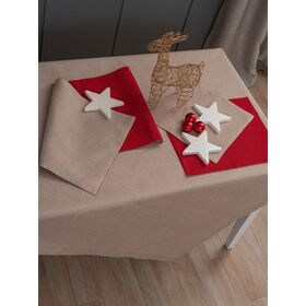 Τραπεζομαντηλο Christmas Collection 140x180 Cd01 Beige