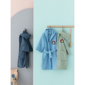 Μπουρνούζι με Κουκούλα Kids Bath Super Dude Blue 10-12