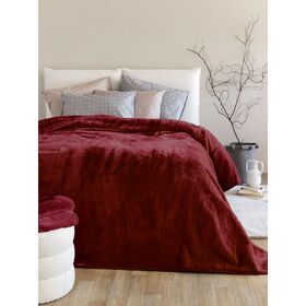 Κουβέρτα Βελουτέ 160x220 Dream Velour/3 Bordo