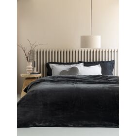 Κουβέρτα 160x220 Fani Black Black