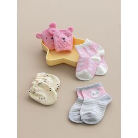 Σετ Καλτσάκια - Γαντάκια new Baby Nb0144 Girl