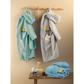 Μπουρνούζι με Κουκούλα Kids Bath pac Grey 12-14