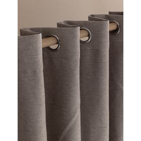 Κουρτίνα με Τρουκς 140x260 Cress Beige