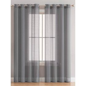 Κουρτίνα με Τρουκς 140x260 Bele Grey