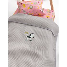 Κουβέρτα Πικέ Αγκαλιάς Baby Blankets 80x110 Candy/2 Grey