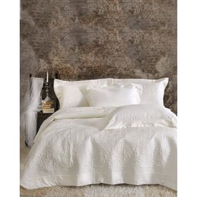 Krispa  - σετ Κουβερλι Λευκο σετ 7 Τεμαχια (1 235x250, 2 240x260, 4 50x70)