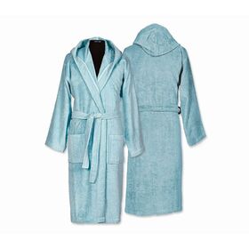 Μπουρνούζι Με Κουκούλα nef-nef Βαμβάκι Πενιέ large comfort/ aqua 020211
