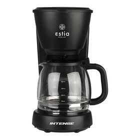 Estia Καφετιερα Φιλτρου Intense Dark Πλαστικη 1000w με Γυαλινη Κανατα 1.25lt ματ