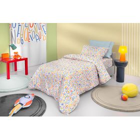 Σετ 3τμχ Παιδικά Σεντόνια Letters Multi 160x250 guy Laroche  100% Cotton