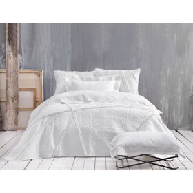 Deste - σετ Κουβερλι Λευκο σετ 3 Τεμαχια (1 235x250, 2 50x70)
