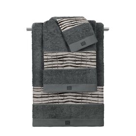 Σετ 3τμχ Πετσέτες Azzam Wenge-Anthracite guy Laroche  100% Cotton 500 Gr/m 2