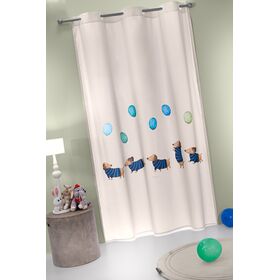Κουρτίνα Soft - Touch pet Blue με Τρουκς 160x240 Saint Clair  100% Polyester