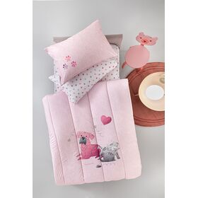 Παιδική Παπλωματοθήκη paw Pinky Suede 165x225 guy Laroche  top Μicrofiber / Bottom Cotton