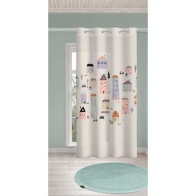 Παιδική & Βρεφική Κουρτίνα Soft-Touch Puppy Pink με Τρουκς 160x240 Saint Clair  100% Polyester