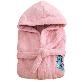 Μπουρνούζι με Κουκούλα Kids Bath Tami Pink 12-14