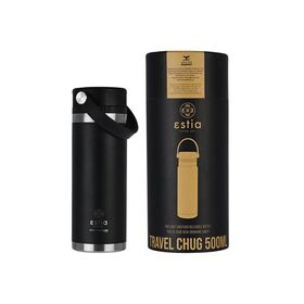Estia Θερμος Travel Chug Save the Aegean 500ml Midnight Black