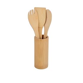 Estia Εργαλεια Μαγειρικης Bamboo Essentials με Θηκη 4 Τεμ.