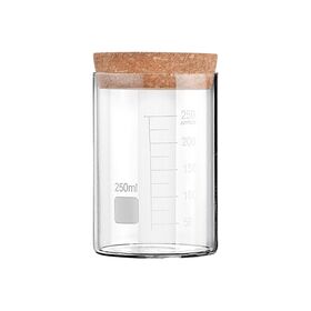Estia Δοχειο Αποθηκευσης Γυαλινο 250ml με Καπακι Φελλου