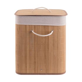 Estia Καλαθι Απλυτων Bamboo Essentials Πτυσσομενο Ορθογωνιο 60lt
