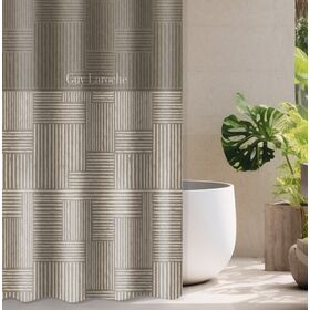 Κουρτίνα Μπάνιου Stencil Mocca 240x185 guy Laroche  100% Polyester, Water Repellant