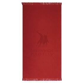 Greenwich Polo Club Πετσετα Θαλασσης 80χ170 3637 Κοκκινο 80x170