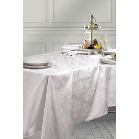 Jasmine - Tραπεζομανηλο Σατεν Ζακαρ Λευκο 140x180