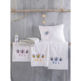 Honey bee - σετ Σεντονια Βρεφικα 3 Τεμ. Kenthma Κιτρινο