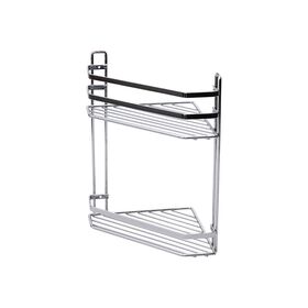 Estia Εταζερα Elegant Μεταλλικη Γωνιακη 2 Θεσεων 32x28x18cm Χρωμιου