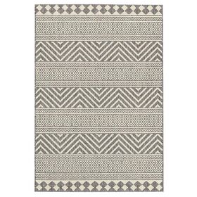 Χαλι Ethnik  7525d  Grey-Ecru - 133x190   με το Mέτρο