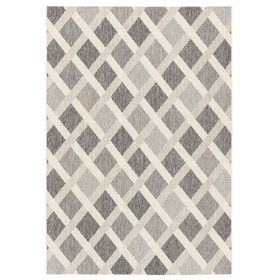 Χαλι Ethnik 3729d Grey-Ecru - 133x190   με το Mέτρο