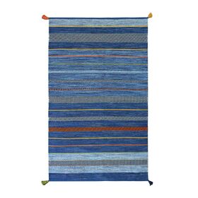 Χαλι Antique Kilim  Χειροποιητο 7070 Blue - 070x140   με το Mέτρο