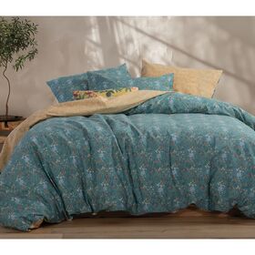 Σεντόνια Μονά Σετ 3τμχ. 170x270cm Βαμβάκι nef-nef smart line odete - green