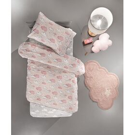 Σετ 2τμx. Παπλωματοθήκη Cloudy Pinky 165x225 guy Laroche Pinky 100% Cotton