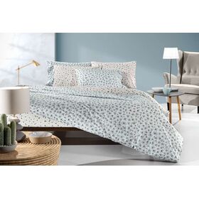 Σετ 4τμχ Σεντόνια Frida Azul με Λάστιχο 170x200+32 guy Laroche  100% Cotton Percale