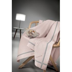 Βρεφική Κουβέρτα Πικέ Mood Pinky 110x140 guy Laroche  100% Cotton