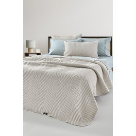 Σετ 2τμχ Κουβερλί Bone Natural 250x240 guy Laroche  100% Fine Microfiber