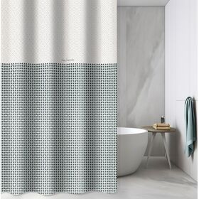 Κουρτίνα Μπάνιου Buddha Cement 240x185 guy Laroche  100% Polyester, Water Repellant