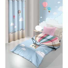 Παπλωματοθήκη Balloons 160x220 Saint Clair sky top Μικροφίμπρα / Bottom Βαμβάκι