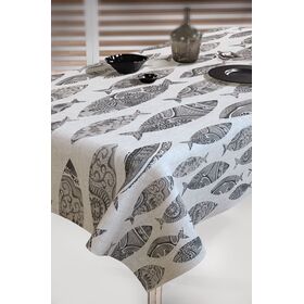 Τραπεζομάντηλο 1013 Smoke 145x180 Saint Clair  100% Polyester