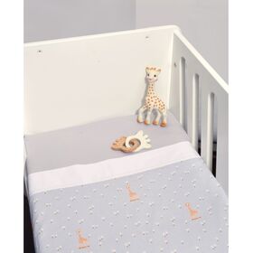 Σεντόνια Λίκνου 2 Τεμαχίων 80χ110 Sophie la Girafe Σχέδιο 505