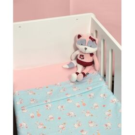 Oliver Baby Σχέδιο 212 Σεντόνια Λίκνου Εμπριμέ 100% Βαμβάκι - 3 τεμ 110x160 - Ελληνικής Ραφής