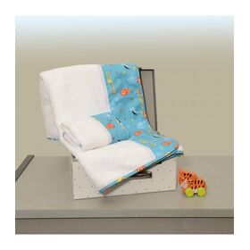 Oliver Baby σετ Πετσέτες Εμπριμέ - 2 τεμ Σχεδιο 216 100% Βαμβάκι 450 Γρμ/τμ - 30χ50 70χ120 - Ελληνικής Ραφής