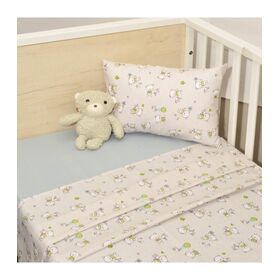 Oliver Baby Σχέδιο 213 Σεντόνια Λίκνου Εμπριμέ 100% Βαμβάκι - 2 τεμ 80x100 - Ελληνικής Ραφής