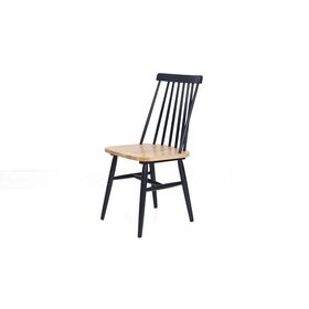 Καρέκλα Τραπεζαρίας Kristie Natural/navy Blue (42x52x87) Soulworks 0600005
