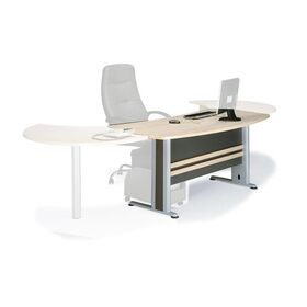 Executive Γραφείο Απόχρωση Dark Grey - Beech