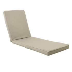 Lounger Μαξιλάρι Ξαπλώστρας Ύφασμα Εκρού με Βάτα και Φερμουάρ