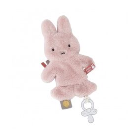 Miffy Fluffy Πανάκι Παρηγοριάς με Κλιπ Πιπίλας ροζ